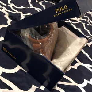 Brand new brown leather Ralph Lauren Boots